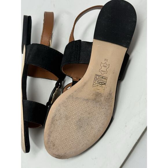 Tory Burch metal Miller black suede 7 37 - Picture 4 of 5